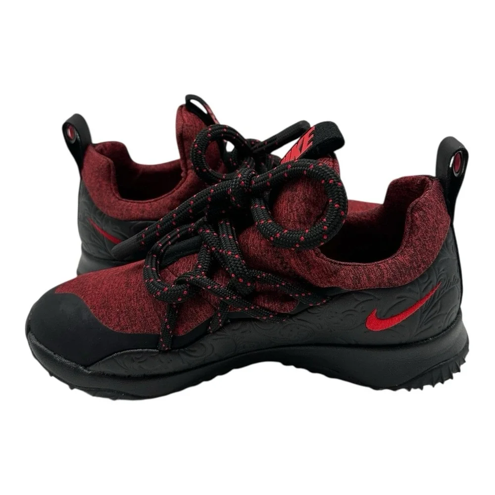 Nike City Loop Floral Shoes Womens 6.5 Black/University‎ Red Sneakers AJ1694-001